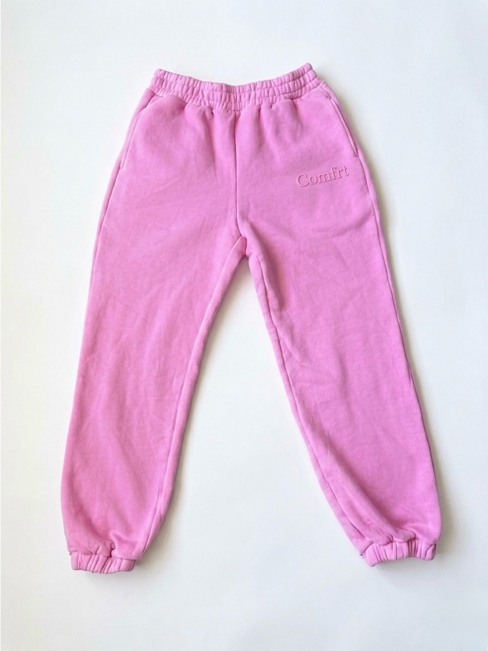 COMFRT Fleece Jogger Sweatpants Bubblegum Pink Size M